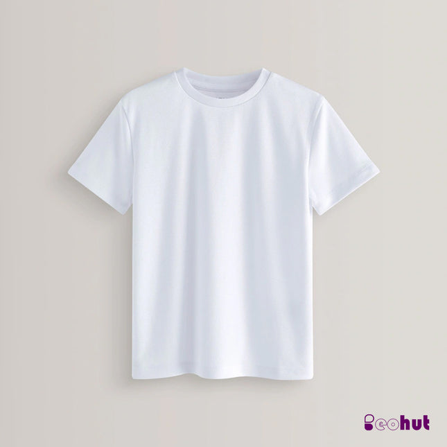 White Round Neck T-Shirt